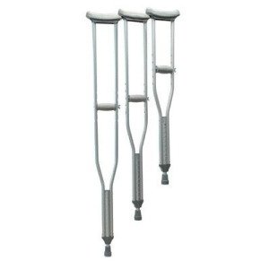 Graham Field Universal Aluminum Adjustable Crutches For Adults Latex-Free #3610Lf-8 1 Pair - All