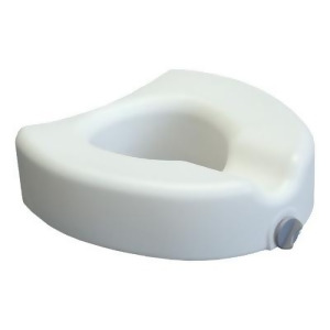 Graham Field Locking Raised Toilet Seat White w/o Armrest 3/Cs Ghf6486a - All