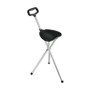Drive Medical Folding Lightweight Cane Seat Silver - All