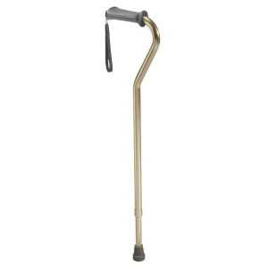 Drive Medical Rehab Ortho K Grip Offset Handle Cane with Wrist Strap - All