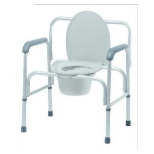 Bariatric 3-in-1 Aluminum Commode - All