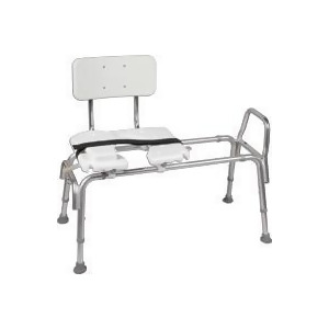 Heavy Duty Sliding Transfer Bench W/Cut-Out Seat Sold by the Each Quantity per Each 1 Ea Category Bathroom Safety Aids Product Class Miscellaneous Dme