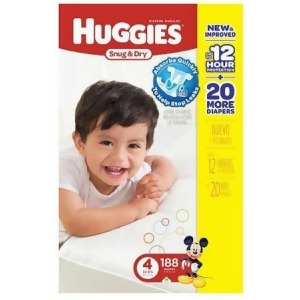 Kimberly Clark Huggies Diaper 43084Cs Size 4 188 Each / Case - All