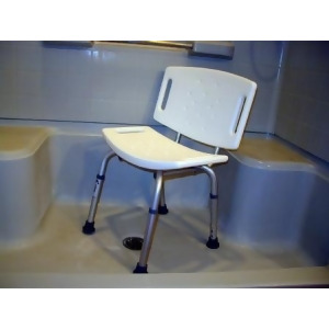 Econo Aluminum Shower Bench with Backrest Item Number 114-4435Ea - All