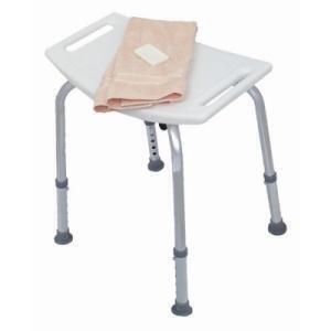 Healthsmart Compact Lightweight Bath and Shower Bench Stool with Adjustable Height White - All