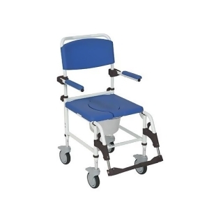 Drive Medical Aluminum Shower Commode Transport Chair - All