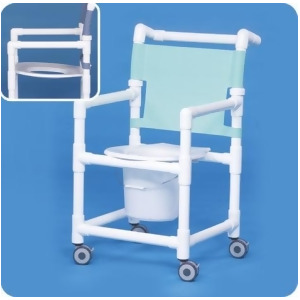Slant Seat Shower Chair Commode Sc9111p 38 H x 21 W x 25.25 D - All