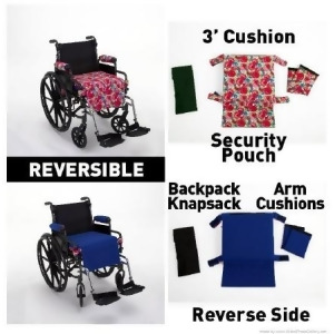 Wheelchair Solutions Wheelie Styles Seat Cushion Wsbf014ea Bright Floral 1 Each / Each - All