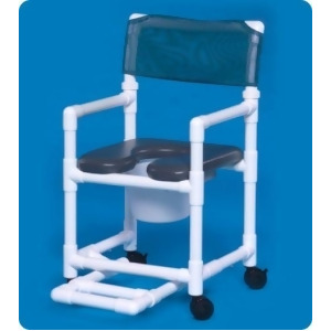 Standard Line Open Front Soft Seat Shower Chair Commode Vlof17pfr Vlof17pfr 38 H x 21 W x 21.5 D - All