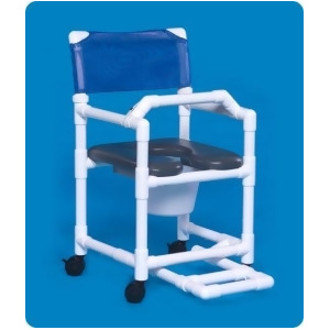 Standard Line Open Front Soft Seat Shower Chair Commode Vlof17pfrlb Vlof17pfrlb 38 H x 21 W x 21.5 D - All