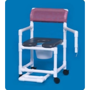 Standard Line Open Front Soft Seat Shower Chair Commode Vlof17pfrlsa Vlof17pfrlsa 38 H x 21 W x 21.5 D - All