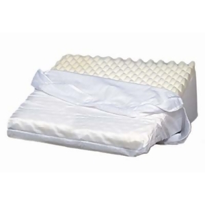 Dmi Hypoallergenic Egg-Crate Foam Bed Wedge Leg Rest Back Support Pillow White 4-Pack - All