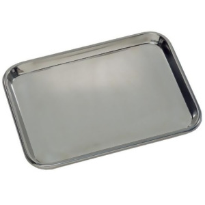 Grafco 3261 Flat Type Instrument Tray Stainless Steel 13-5/8 x 9-3/4 x 5/8 - All