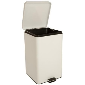 Mckesson Brand Entrust Trash Can with Plastic Liner 81-35266Ea White 1 Each / Each - All