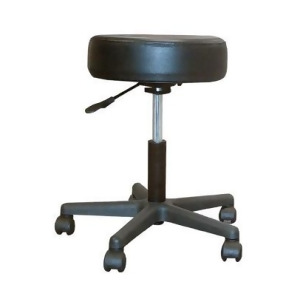 Drive Medical Padded Seat Revolving Pneumatic Adjustable Height Stool Plastic Base - All