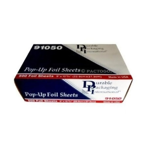 Durable Inc Pop Up Aluminum Foil Sheet 91050Cs 3000 Each / Case - All