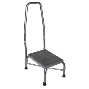 Drive Medical Heavy Duty Bariatric Footstool with Non Skid Rubber Platform and Handrail - All