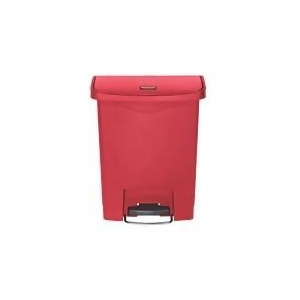 Step On Trash Can Rubbermaid Red Plastic 8 Gallon - All