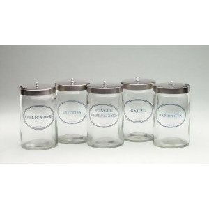 Mckesson Glass Sundry Jars 63-4010St 5 Each / Set - All