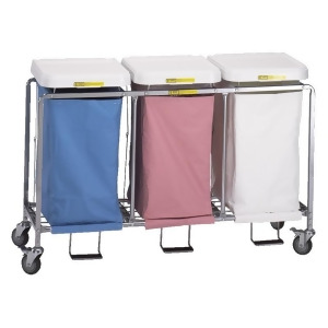 Triple Easy Access Hamper w/ Foot Pedal - All