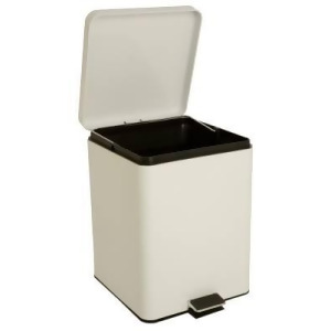 Step On Trash Can with Plastic Liner entrust 32 Quart White Steel - All