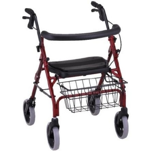 Nova Ortho-Med Cruiser Deluxe 4 Wheel Rollator 4202Rdea 1 Each / Each - All