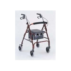 Merits Health Products Rollator Red Rollator Aluminum 32 to 36 Inch - All