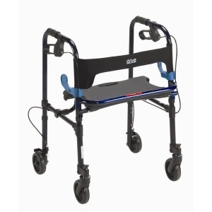 Drive Medical Clever Lite Walker Rollator Junior 5 Wheels Flame Blue - All