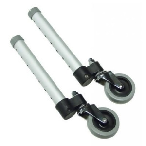 Lumex 603830A Swivel Walker Wheel 3 Diameter Aluminum Pack of 2 - All