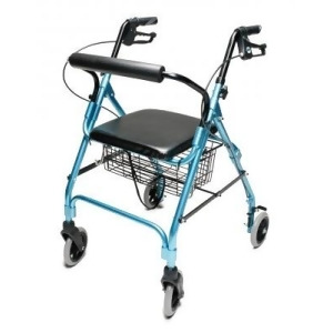 Lumex Rj4300aq Walkabout Lite Four-Wheel Rollator Aqua - All