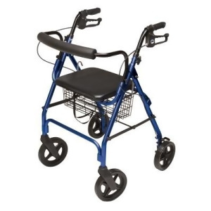 Graham Field Walkabout 8 Inch Four-Wheel Contour Deluxe Rollator Royal Blue #Rj4805B 1 Ea - All