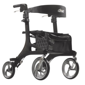 Drive Medical Nitro Elite Cf Carbon Fiber Walker Rollator Black - All