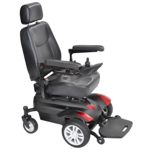 Drive Medical Titan Transportable Front Wheel Power Wheelchair Full Back Captain's Seat 18 - All