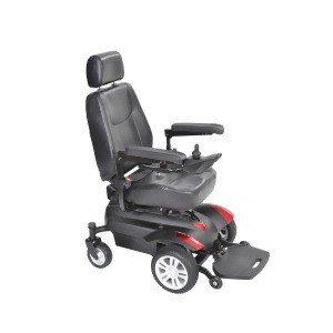 Drive Medical Titan X16 Front Wheelchair 16in x 16in Captain Seat-Full Back 1 ea - All