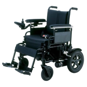 Drive Medical Cirrus Plus Folding Power Wheelchair with Footrest and Batteries - All