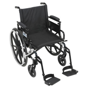 Drive Medical Viper Plus Gt Wheelchair with Flip Back Removable Adjustable Full Arms Swing away Footrests 16 Seat - All