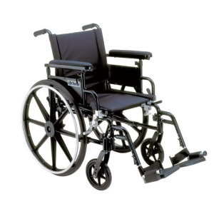 Drive Medical Viper Plus Gt Wheelchair with Flip Back Removable Adjustable Desk Arms Swing away Footrests 22 Seat - All