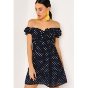Blue Polka Dot Tea Dress Blue Polka Dot Tea Dress