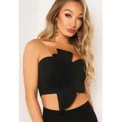 Black Bow Bandeau Crop Top Black Bow Bandeau Crop Top