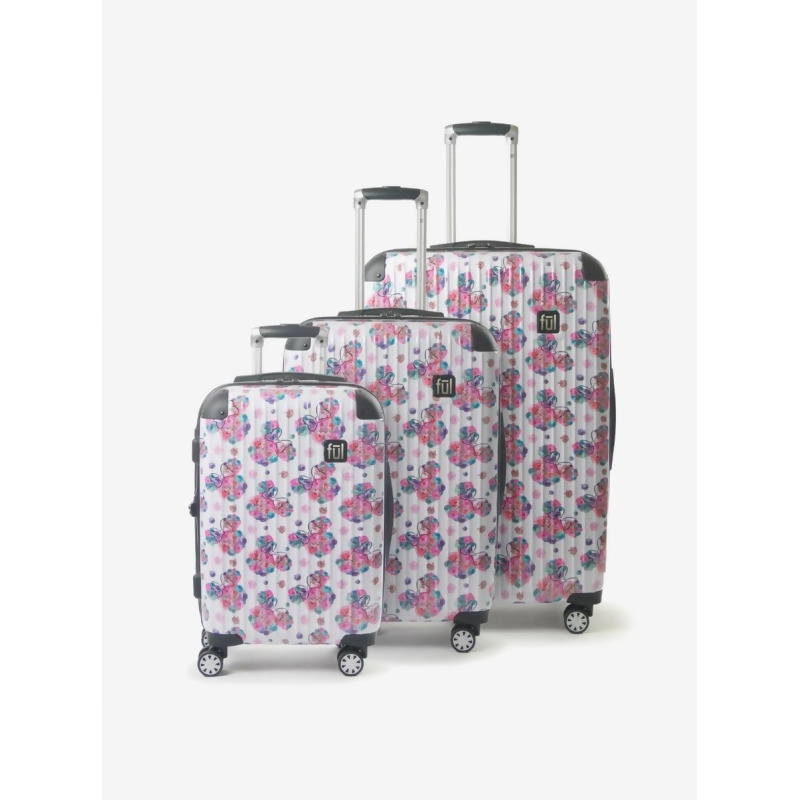 floral rolling luggage