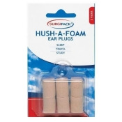 Surgi Pack Hush-A-Foam Ear Plugs X 3 Pairs Surgi Pack Hush-A-Foam Ear Plugs X 3 Pairs