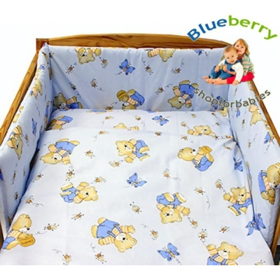 Blueberryshop 2 Pcs Baby Cot Bed Bundle Bedding Set Duvet Pillow