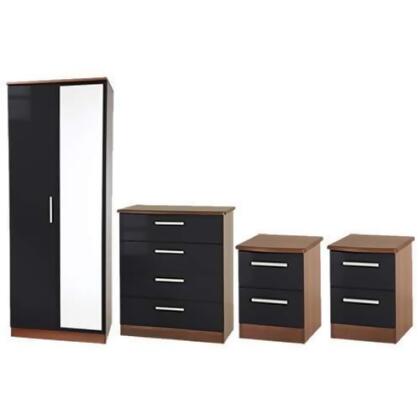 Knightsbridge Bedroom Set 3 Knightsbridge Aubergine Gloss