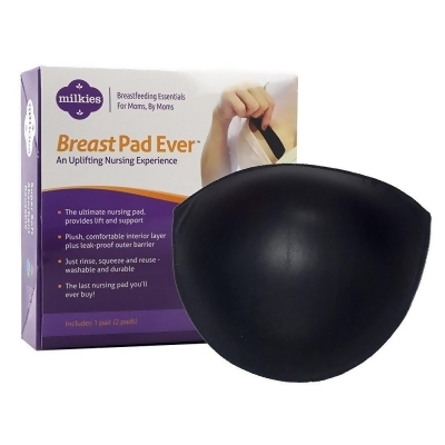 Fairhaven Milkies Breast Pad Ever: Reusable Nursing Pads Black Soft Washable breast-pad-ever-black 