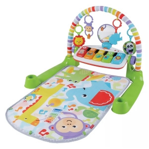 Fisher-Price Deluxe Kick & Play Removable Piano Gym, Green
