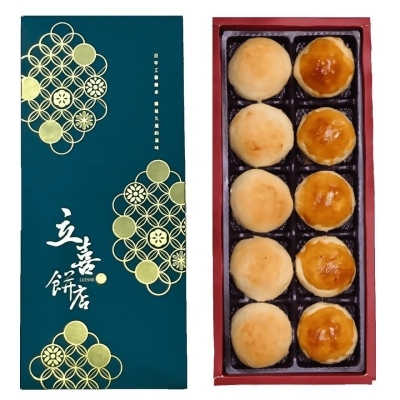 【立喜餅店】月餅G04品月禮盒蛋黃酥/小月餅10入(美安特價款) 