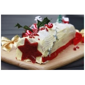 CHRISTMAS LOG-RED VELVET CHRISTMAS LOG-RED VELVET