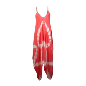 Raviya Women's Handkerchief Hem Maxi Dress Coverup S Coral - All