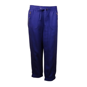 Inc International Concepts Women's Zip-Pocket Drawstring Pants 6 Goddess Blue - All