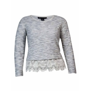 Inc International Concepts Women's Lace Trim Sweater Xl Vendor Oatmeal - All